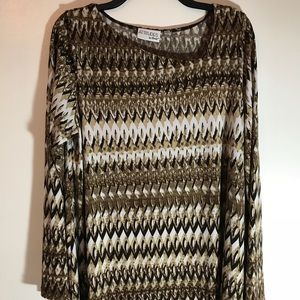 ❌SOLD❌  Attitudes by Renee tunic blouse.